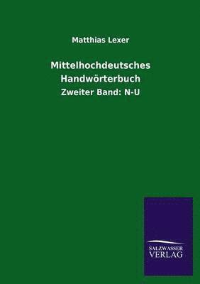 bokomslag Mittelhochdeutsches Handwrterbuch