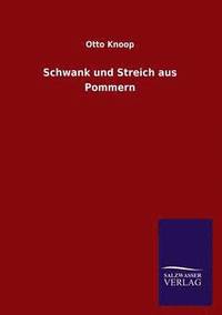 bokomslag Schwank Und Streich Aus Pommern