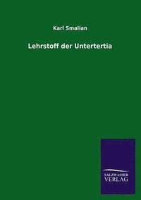 bokomslag Lehrstoff der Untertertia