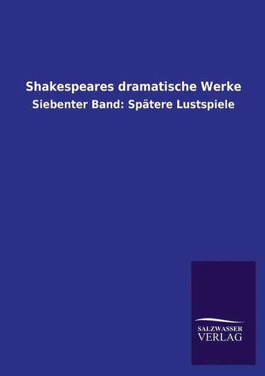 bokomslag Shakespeares Dramatische Werke