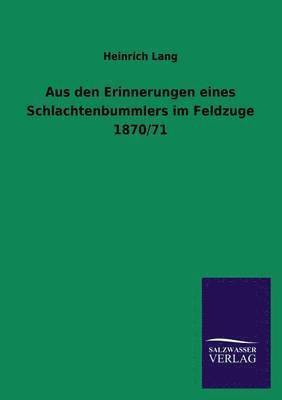 bokomslag Aus Den Erinnerungen Eines Schlachtenbummlers Im Feldzuge 1870/71