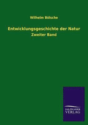 bokomslag Entwicklungsgeschichte Der Natur