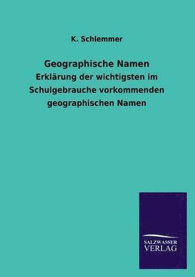 bokomslag Geographische Namen