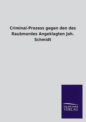 Criminal-Prozess gegen den des Raubmordes Angeklagten Joh. Schmidt 1