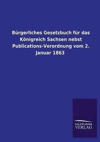 bokomslag Burgerliches Gesetzbuch Fur Das Konigreich Sachsen Nebst Publications-Verordnung Vom 2. Januar 1863