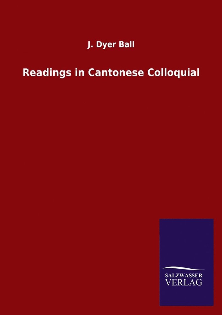 Readings in Cantonese Colloquial 1