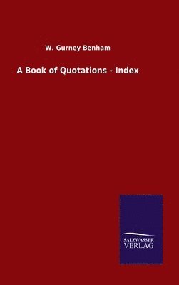 A Book of Quotations - Index 1