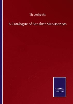 bokomslag Catalogue of Sanskrit Manuscripts