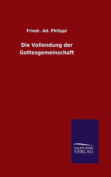 bokomslag Vollendung der Gottesgemeinschaft