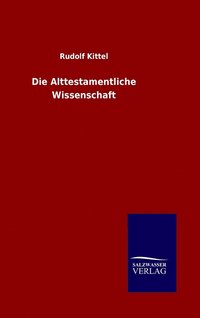 bokomslag Die Alttestamentliche Wissenschaft