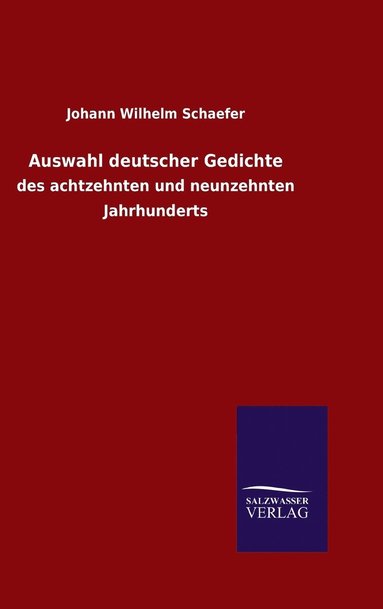 bokomslag Auswahl deutscher Gedichte