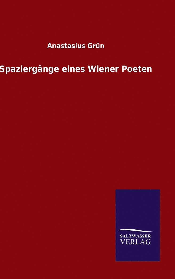 Spaziergnge eines Wiener Poeten 1