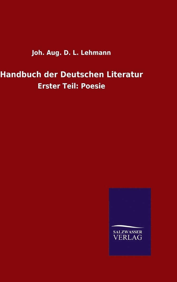 Handbuch der Deutschen Literatur 1