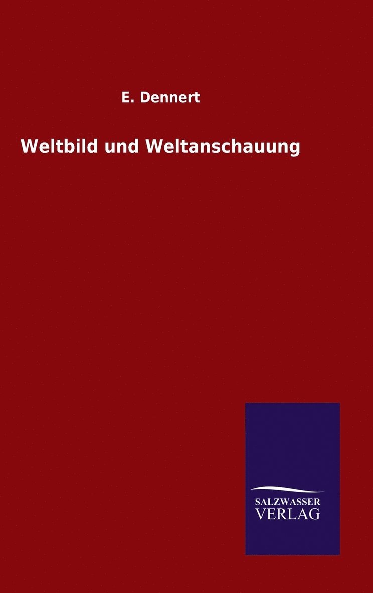 Weltbild und Weltanschauung