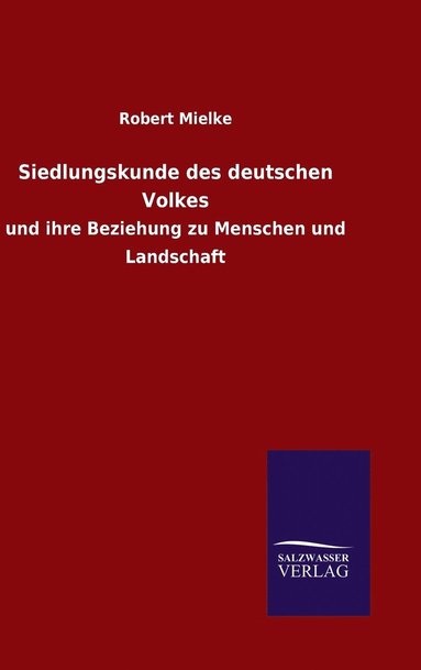 bokomslag Siedlungskunde des deutschen Volkes