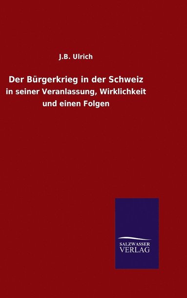 bokomslag Der Brgerkrieg in der Schweiz