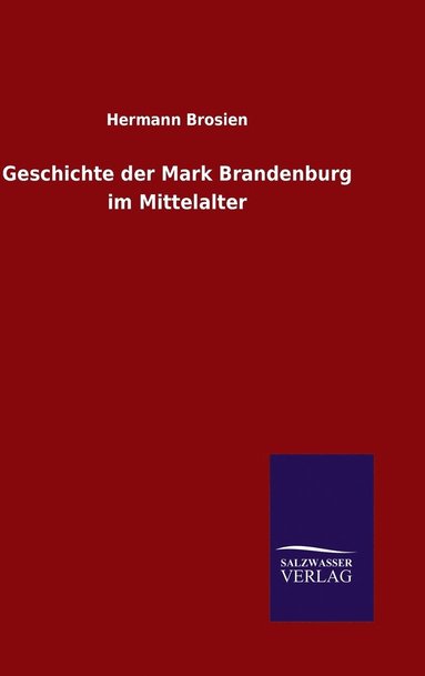 bokomslag Geschichte der Mark Brandenburg im Mittelalter