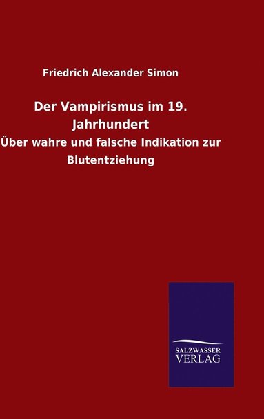 bokomslag Der Vampirismus im 19. Jahrhundert