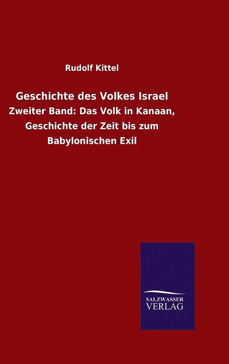 Geschichte des Volkes Israel 1