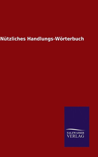 bokomslag Ntzliches Handlungs-Wrterbuch