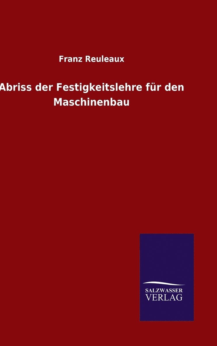 Abriss der Festigkeitslehre für den Maschinenbau