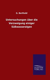 bokomslag Untersuchungen über die Verzweigung einiger Süßwasseralgen