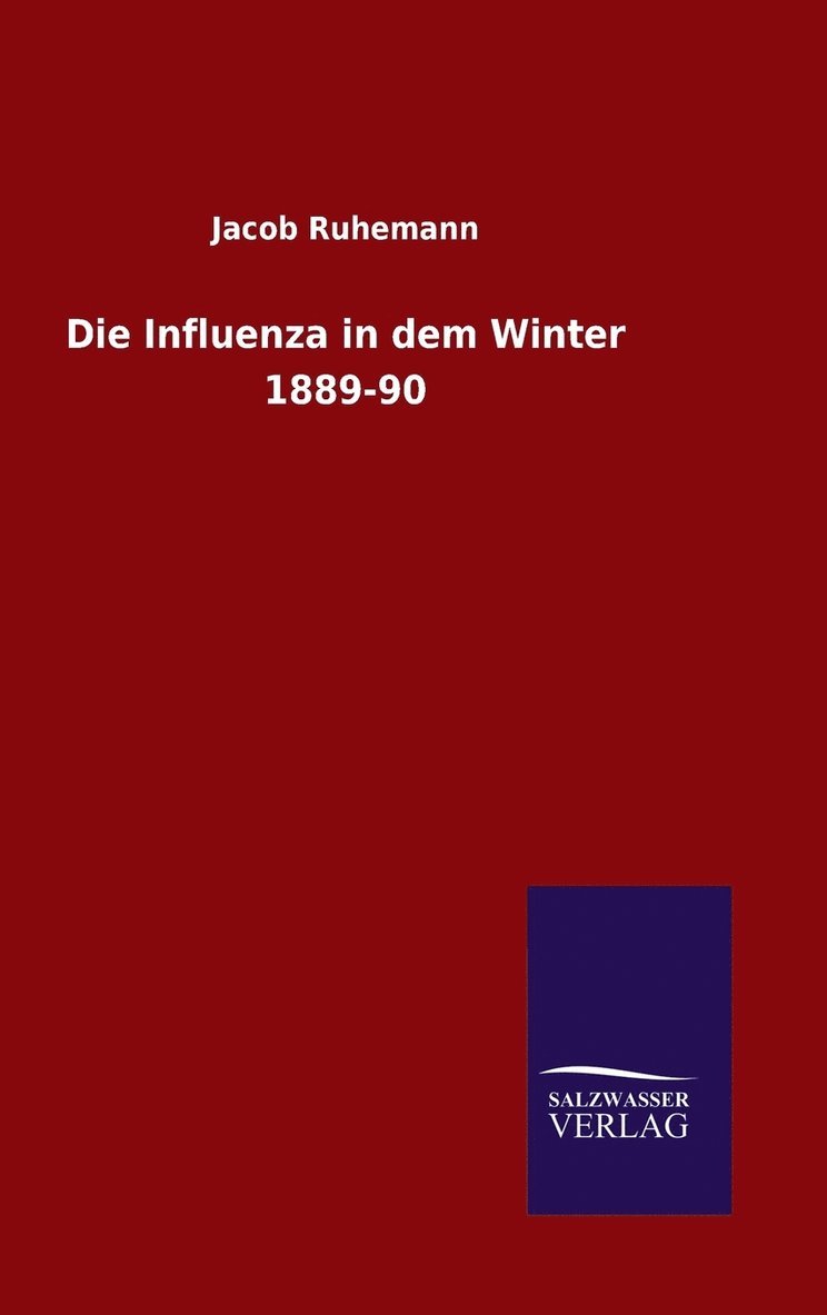 Die Influenza in dem Winter 1889-90 1