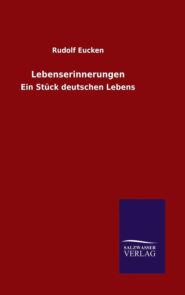 Lebenserinnerungen 1