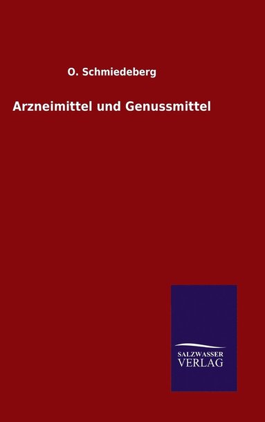 bokomslag Arzneimittel und Genussmittel