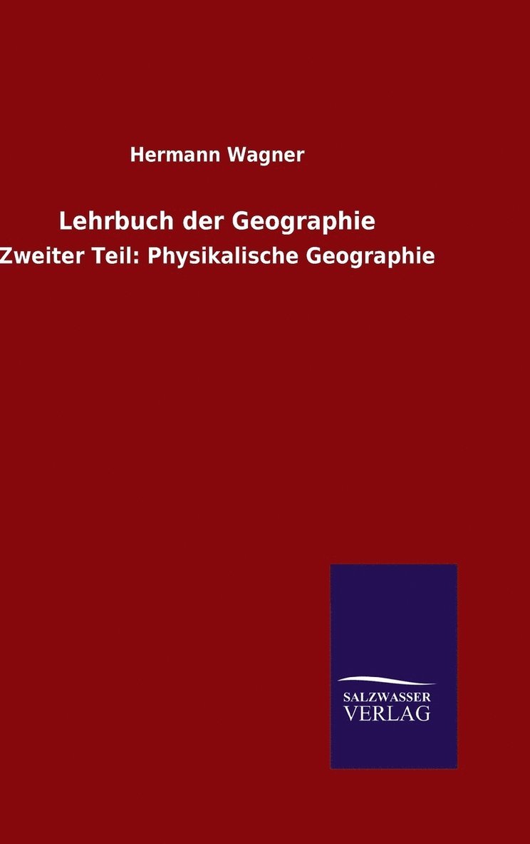 Lehrbuch der Geographie 1