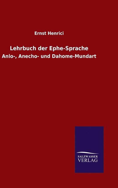 bokomslag Lehrbuch der Ephe-Sprache