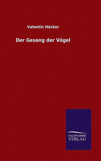 bokomslag Der Gesang der Vgel