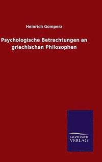 bokomslag Psychologische Betrachtungen an griechischen Philosophen