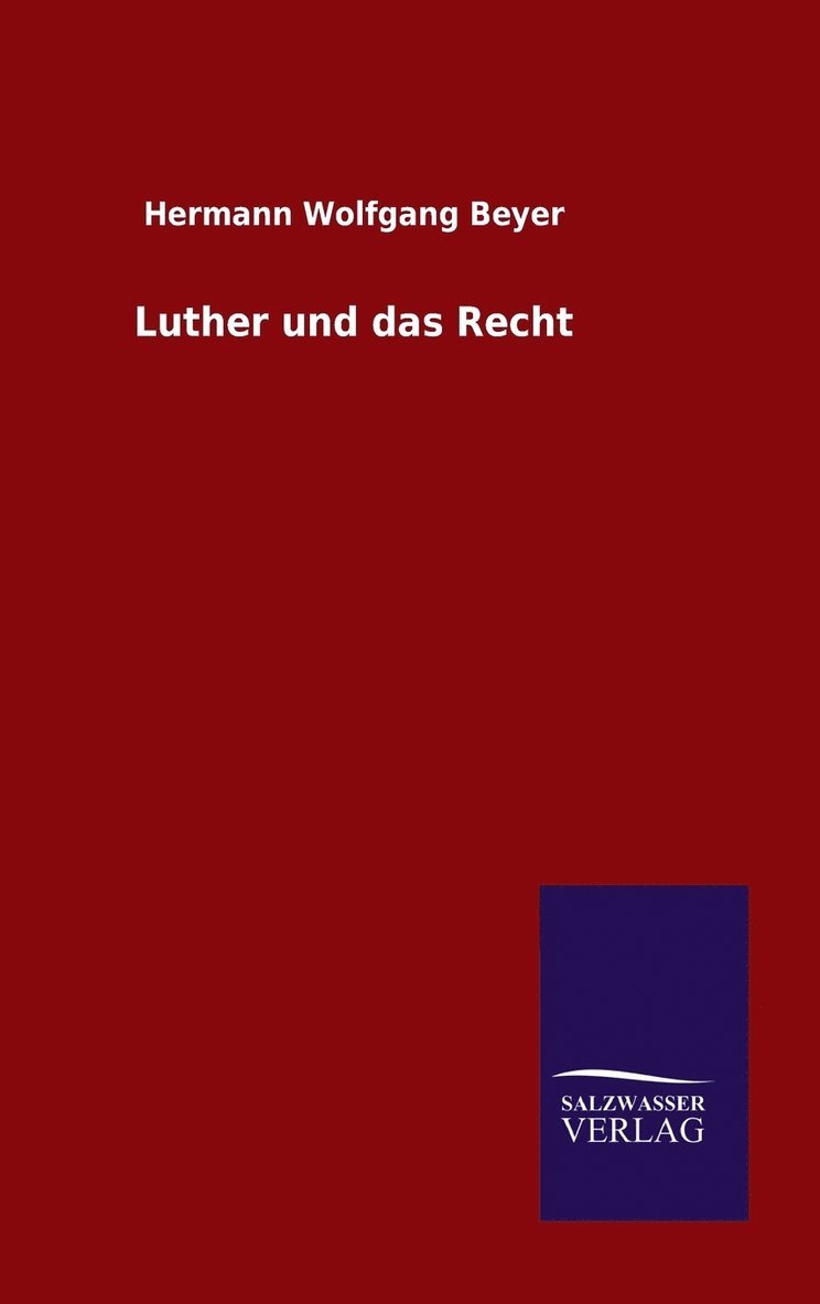 Luther und das Recht
