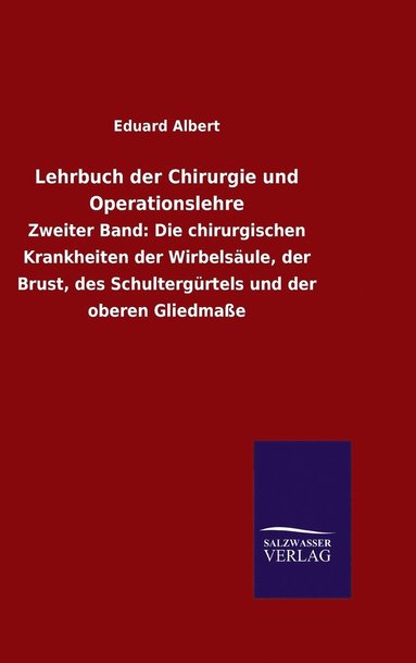 bokomslag Lehrbuch der Chirurgie und Operationslehre