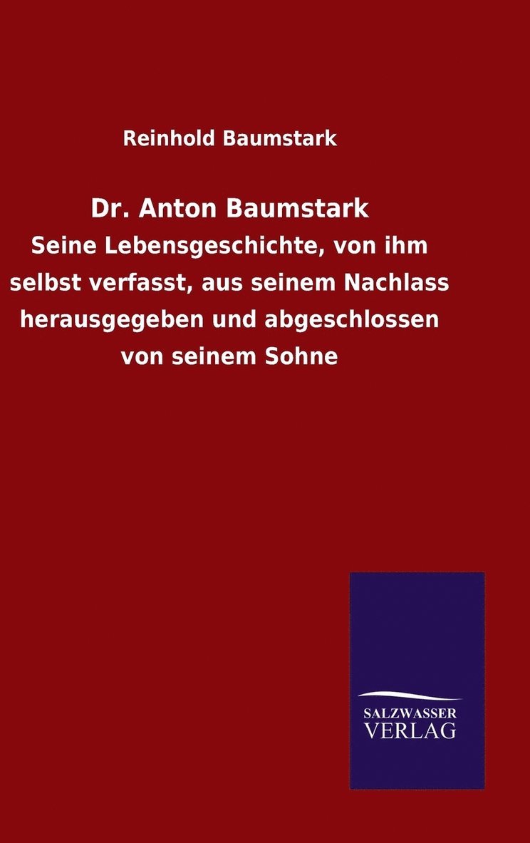 Dr. Anton Baumstark 1