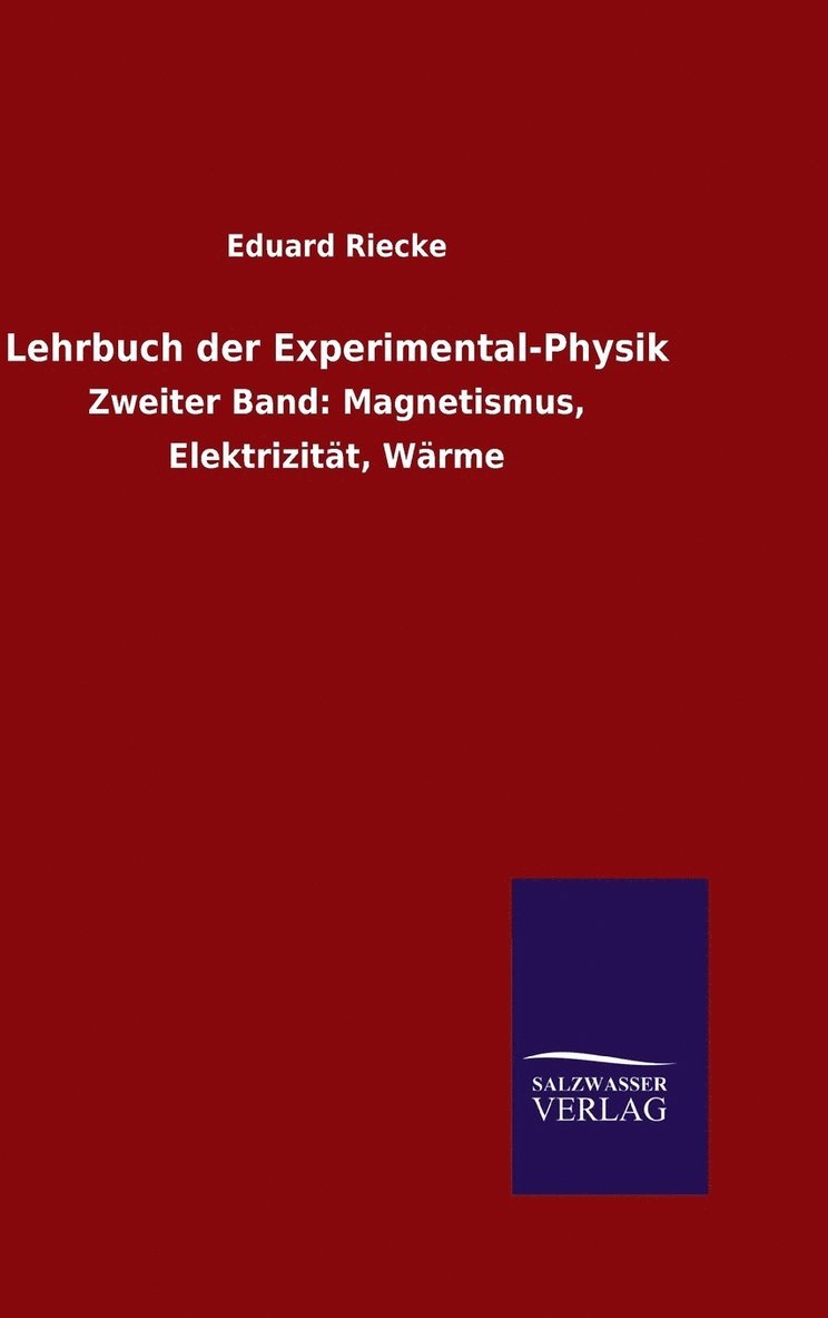 Lehrbuch der Experimental-Physik