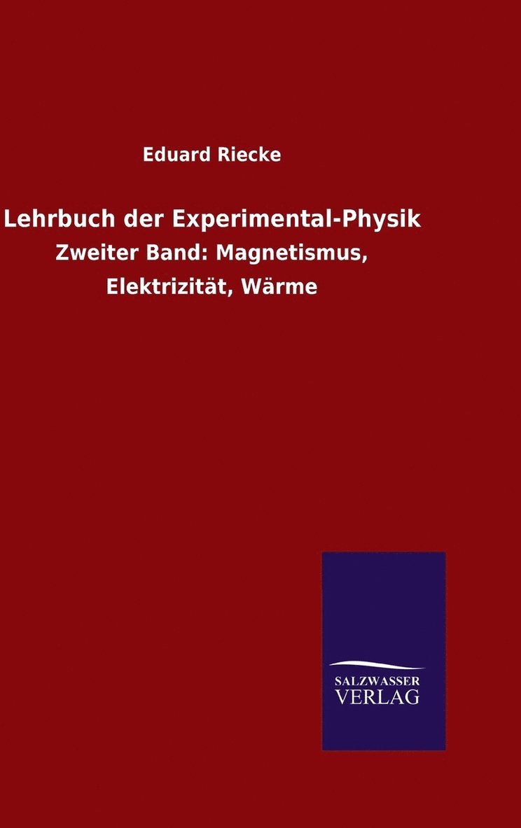 Lehrbuch der Experimental-Physik 1