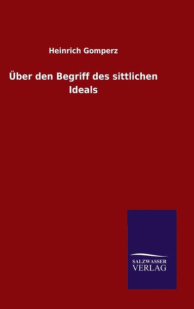 bokomslag ber den Begriff des sittlichen Ideals