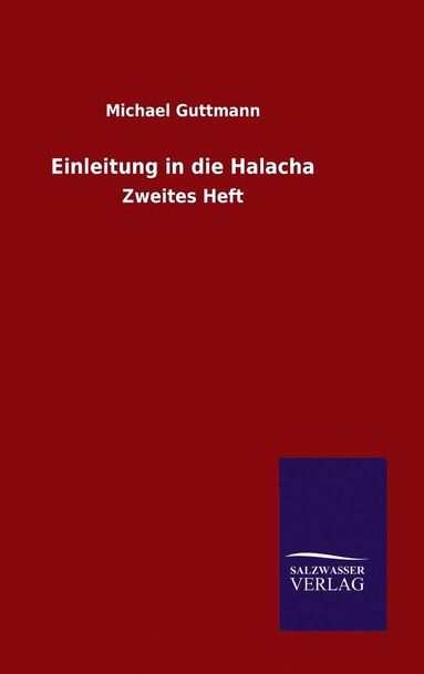 bokomslag Einleitung in die Halacha