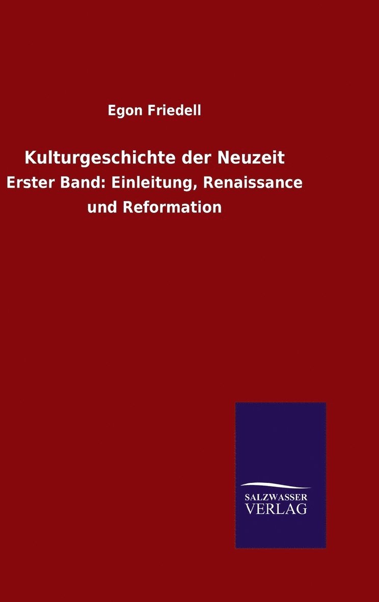 Kulturgeschichte der Neuzeit 1