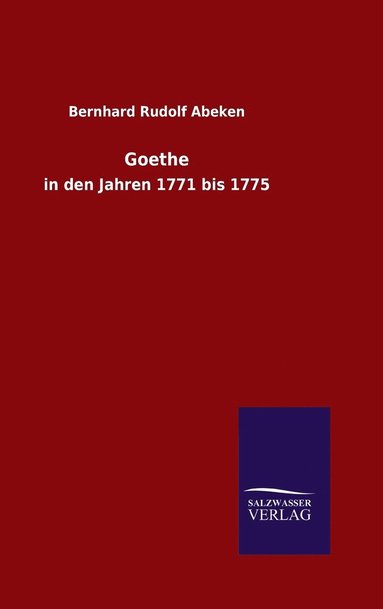 bokomslag Goethe