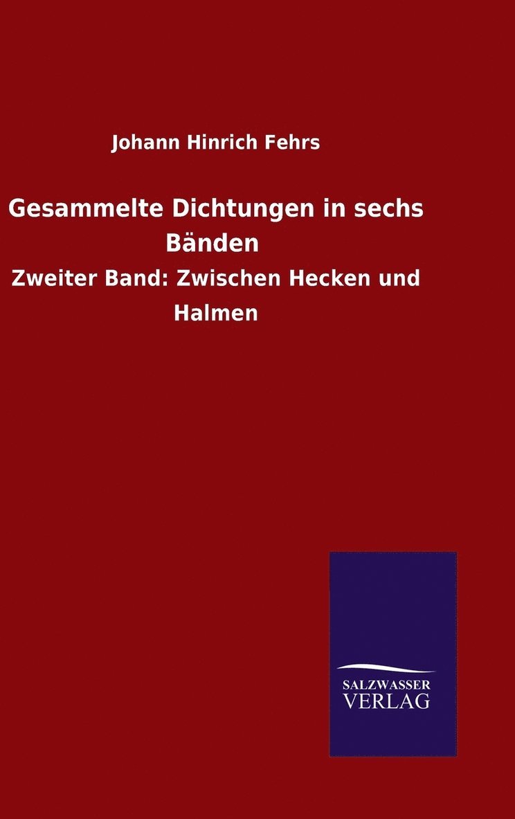 Gesammelte Dichtungen in sechs Bnden 1