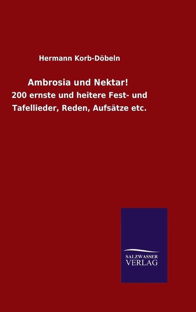 bokomslag Ambrosia und Nektar!