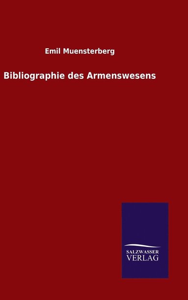 bokomslag Bibliographie des Armenswesens