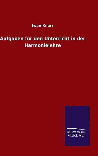 bokomslag Aufgaben fr den Unterricht in der Harmonielehre