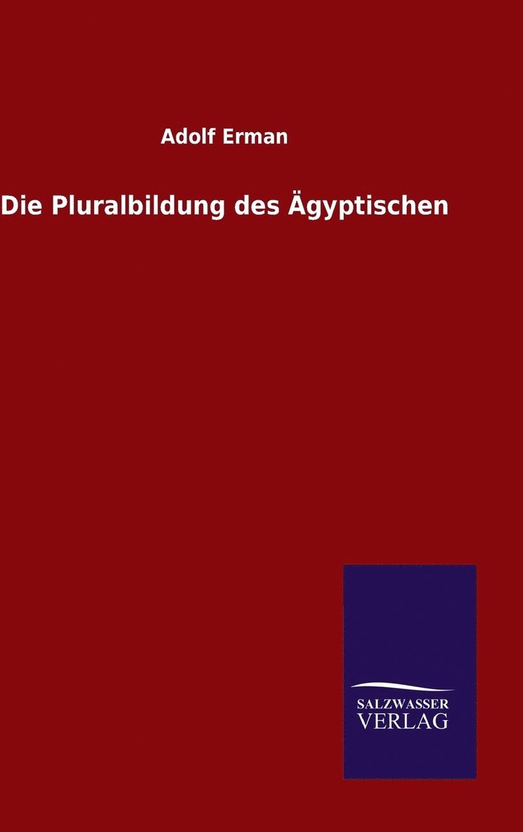 Die Pluralbildung des gyptischen 1