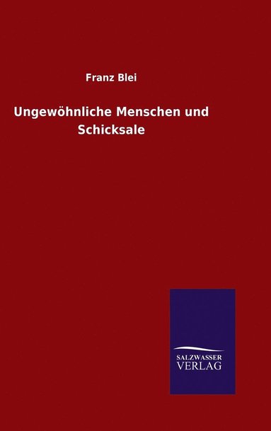 bokomslag Ungewhnliche Menschen und Schicksale