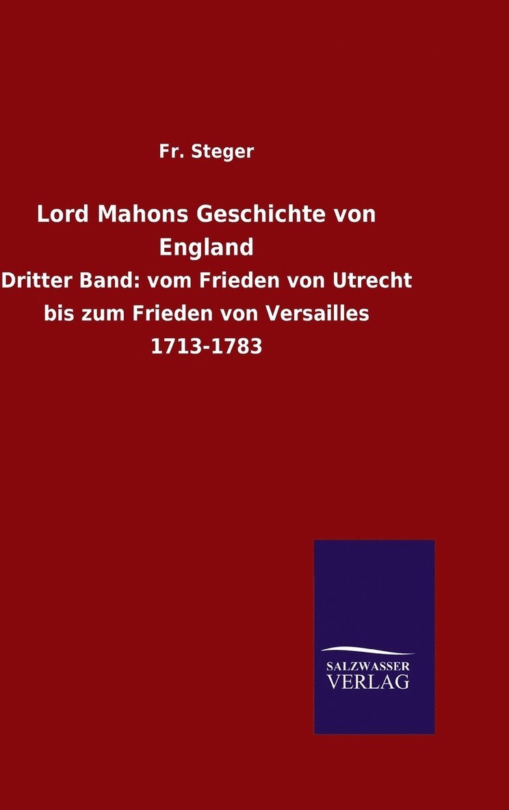 Lord Mahons Geschichte von England 1