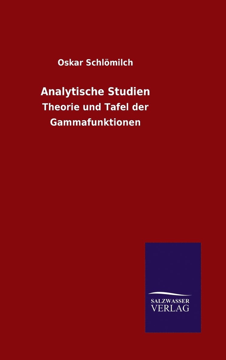 Analytische Studien 1